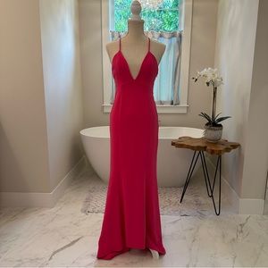 NWT | NBD plunge maxi gown
